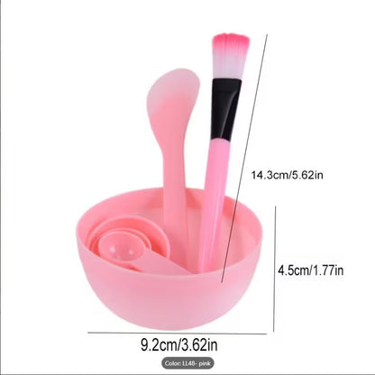 Professional DIY Facial Mask Mixing Bowl Set | Beauty Tool Kit with Spoon, Brush, Scraper & Spray Bottle | Lightweight & Flexible Skincare Spa Set for Home & Salon