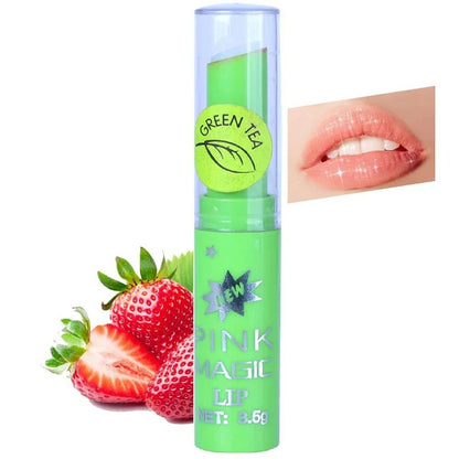 Miss Beauty Pack of 03 Pink Magic Color Changing Lip Balm – Moisturizing & Natural Tint (Sunflower,Strawberry,Green Tea)