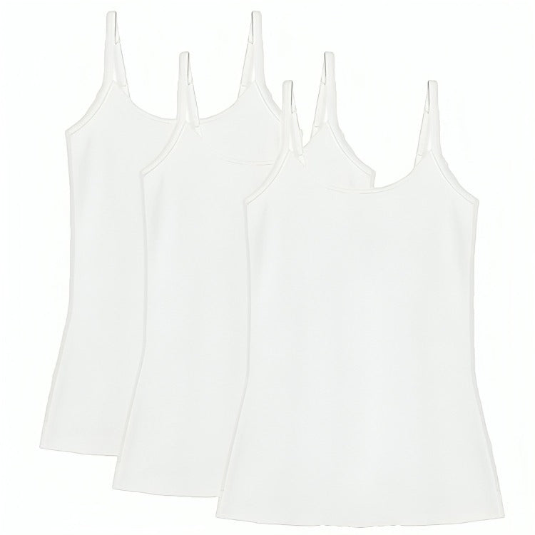 Pack Of 3 Women’s Camisole Top – Soft Stretchy Summer Tank Top | Lightweight Loose Fit Basic Camisole for Layering & Daily Wear