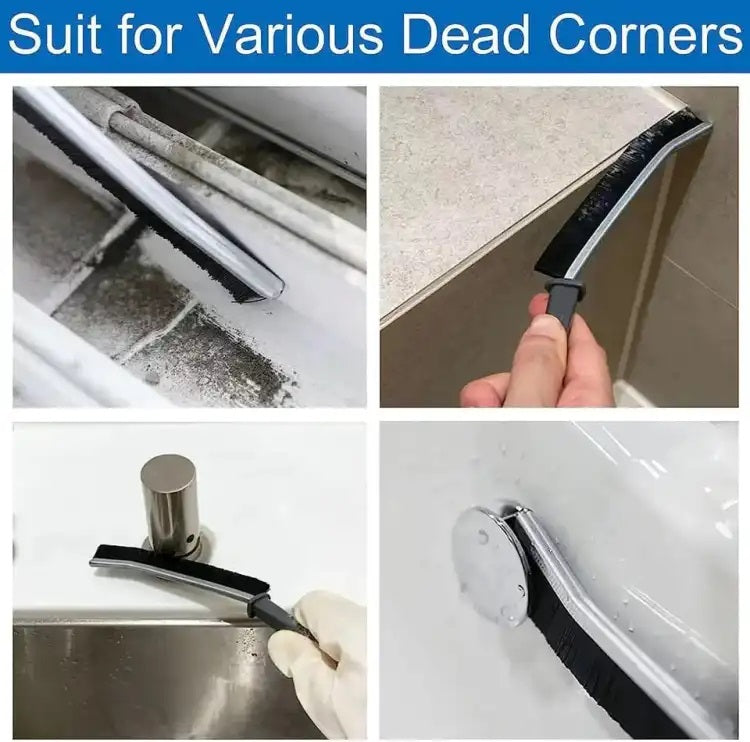 2Pcs Gap Cleaning Brush for Fine Seam Corners and Grooves - Window Kitchen Bathroom Tiles Joints Microfiber Toilet WC Cleaning Tools