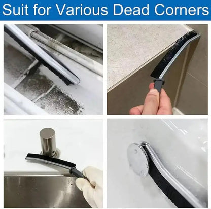 2Pcs Gap Cleaning Brush for Fine Seam Corners and Grooves - Window Kitchen Bathroom Tiles Joints Microfiber Toilet WC Cleaning Tools