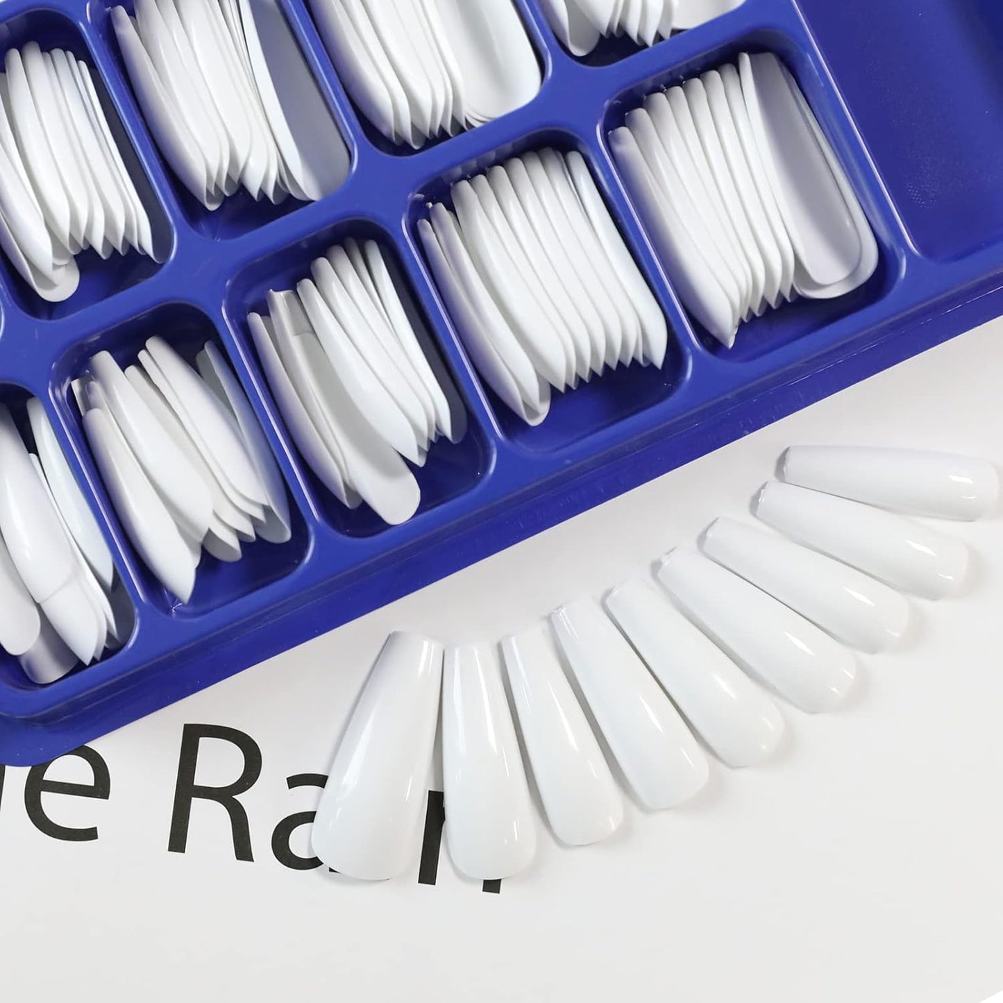 100 pcs Transparent/White Ballerina Fake Nails Coffin/Square/Almond Artificial Nails Medium Size Acrylic Nails for Nail