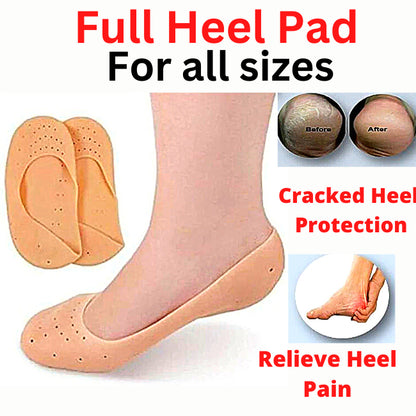 Silicone Gel Heel Pad Socks For Pain Relief And Anti Crack Heel 1 Pair Heel Cups Heel Guards Heel Protectors Heel Sleeves For Relieve Heel Pads Cushion Heel Pain, Heal Dry Cracked Heels, Achilles Tendinitis, For Men & Women