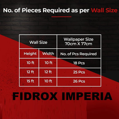 ENDOXI - 3D Brick Wallpaper - Brick Sheet Self Adhesive PE Foam 3D Wallpaper, 3D Wall Sticker for Home, Hotel, Bedroom, Cafe - Waterproof & Textured Design , Pack of Sample piece (35x38cm), 1, 2, 5, or 10 (70x77cm) 3D Wallpaper Sticker | Brick Sheets