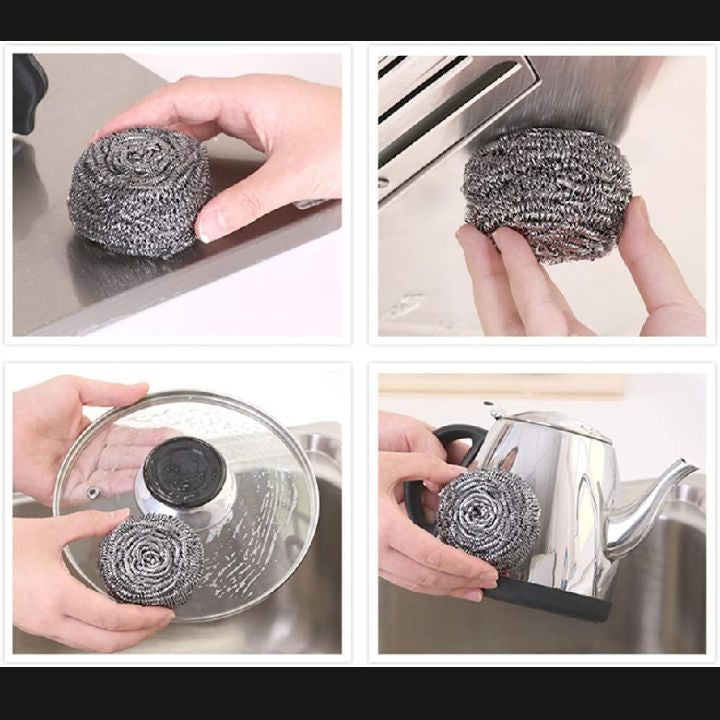 Stainless Steel sponge, joona loha wala , jona ,Wool metal Scrubber Dish Clean Heavy Duty Cleaning Scouring iron wire Ball / Kitchen organizer / Bathroom