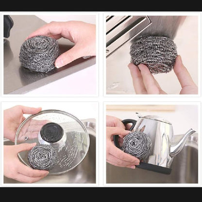 Stainless Steel sponge, joona loha wala , jona ,Wool metal Scrubber Dish Clean Heavy Duty Cleaning Scouring iron wire Ball / Kitchen organizer / Bathroom