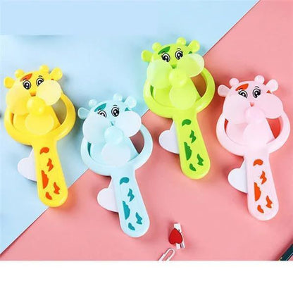 Cute Bunny Handheld Mini Fan – Portable Manual Cooling Fan for Kids & Travel