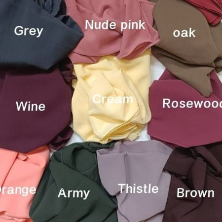Hijab Set for Girls & Women – Premium Chiffon & Georgette Stoller Scarves | Lightweight, Breathable & Elegant Modest Fashion Hijabs for Daily & Party Wear