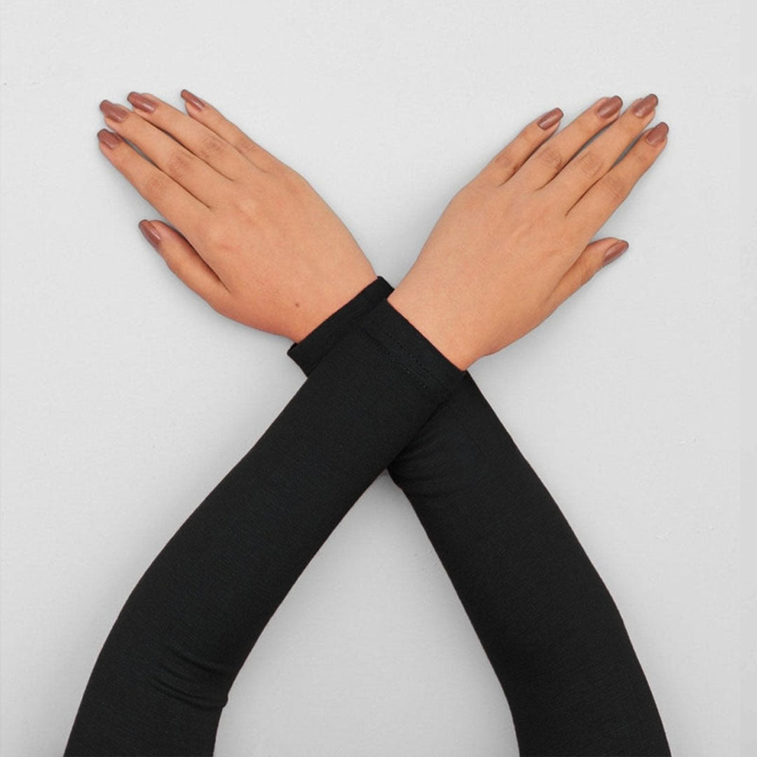 3 Pair Thumb Hole Arm Sleeves for Girls boys Women & Islamic Hijab Wearers UV Protection & Moisture Wicking Perfect for Cycling Running Golf & Outdoor Sports