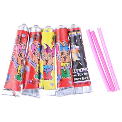 Pack Of 5 HOTTEST SALE 10Pcs Bubble Glue Kids Blowing Bubble Ball Toys for Children Space Balloon toy Creek