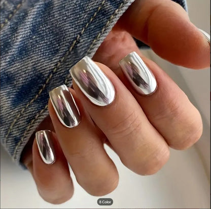 Diamond Acrylic Fake Nails Set