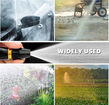 High Pressure Water Spray Nozzle Power Washer Spray Gun for Car Wash, Garden, Lawn Watering | Adjustable Multi Spray Modes Hose Pipe Water Gun Irrigation Tool Plastic