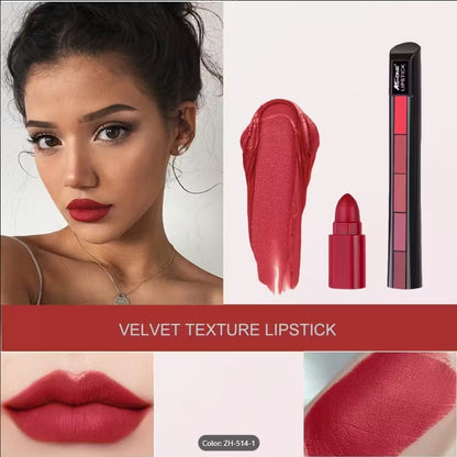 5-in-1 Multi-Function Makeup Set –1 stick contain multiple task ( Matte Lipsticks, Eyeshadow, & Blush Highlighter in One Compact Kit)