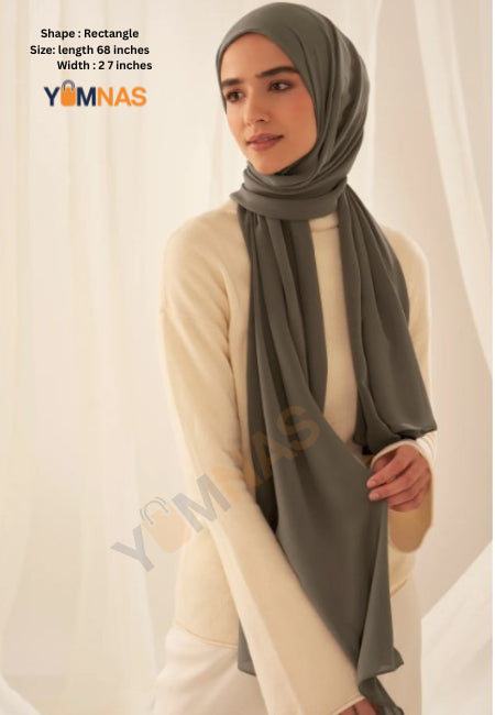 Hijab Set for Girls & Women – Premium Chiffon & Georgette Stoller Scarves | Lightweight, Breathable & Elegant Modest Fashion Hijabs for Daily & Party Wear