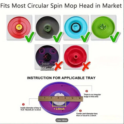 360° Rotating Microfiber Spin Mop Head Refill