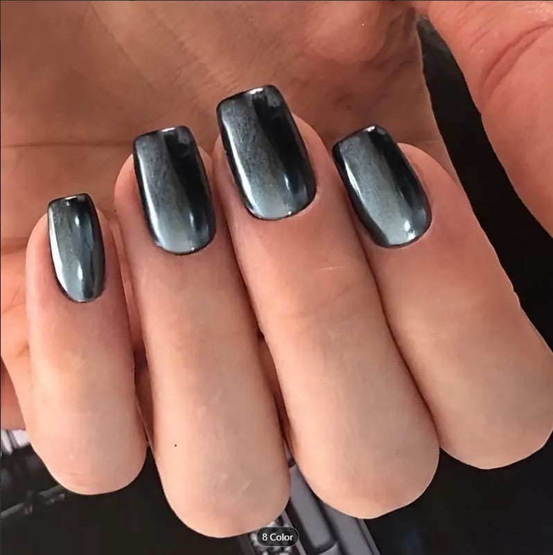 Diamond Acrylic Fake Nails Set