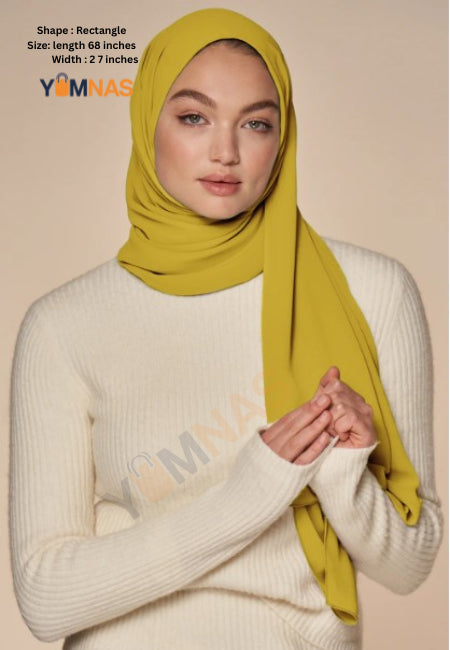Hijab Set for Girls & Women – Premium Chiffon & Georgette Stoller Scarves | Lightweight, Breathable & Elegant Modest Fashion Hijabs for Daily & Party Wear