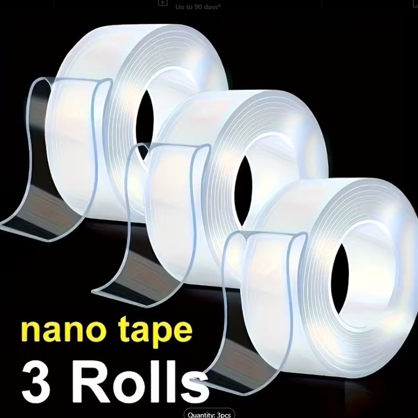 PACK OF 2 Washable Traceless Nano Adhesive Tape