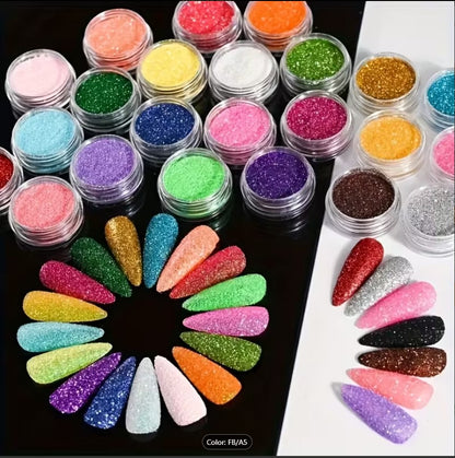 Glitter Eyeshadow Palette | 24 Vibrant Metallic Shades | Waterproof & Long-Lasting Shimmer Powder for Eye Makeup, Nail Art & Shiny Lip Gloss