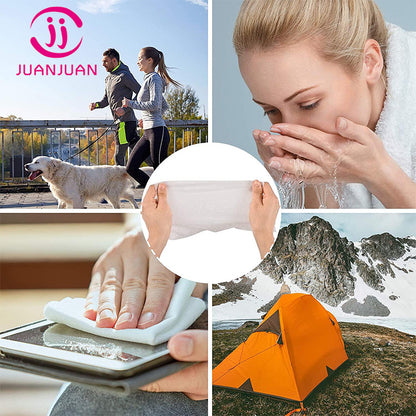 Pack of 10 – Magic Travel Cotton Compressed Towels | Expandable Facial Tissue Towels