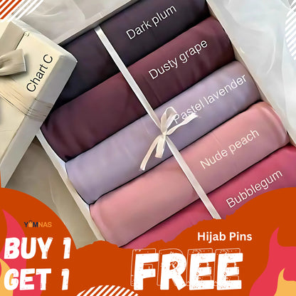 Hijab Set for Girls & Women – Premium Chiffon & Georgette Stoller Scarves | Lightweight, Breathable & Elegant Modest Fashion Hijabs for Daily & Party Wear