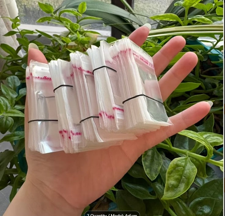 50 Pcs Mini Gift Bags Self-Sealing – Tiny Favor Pouches for Jewelry & Packaging | Adhesive Closure Bags for Wedding, Birthday, Party & Shipping