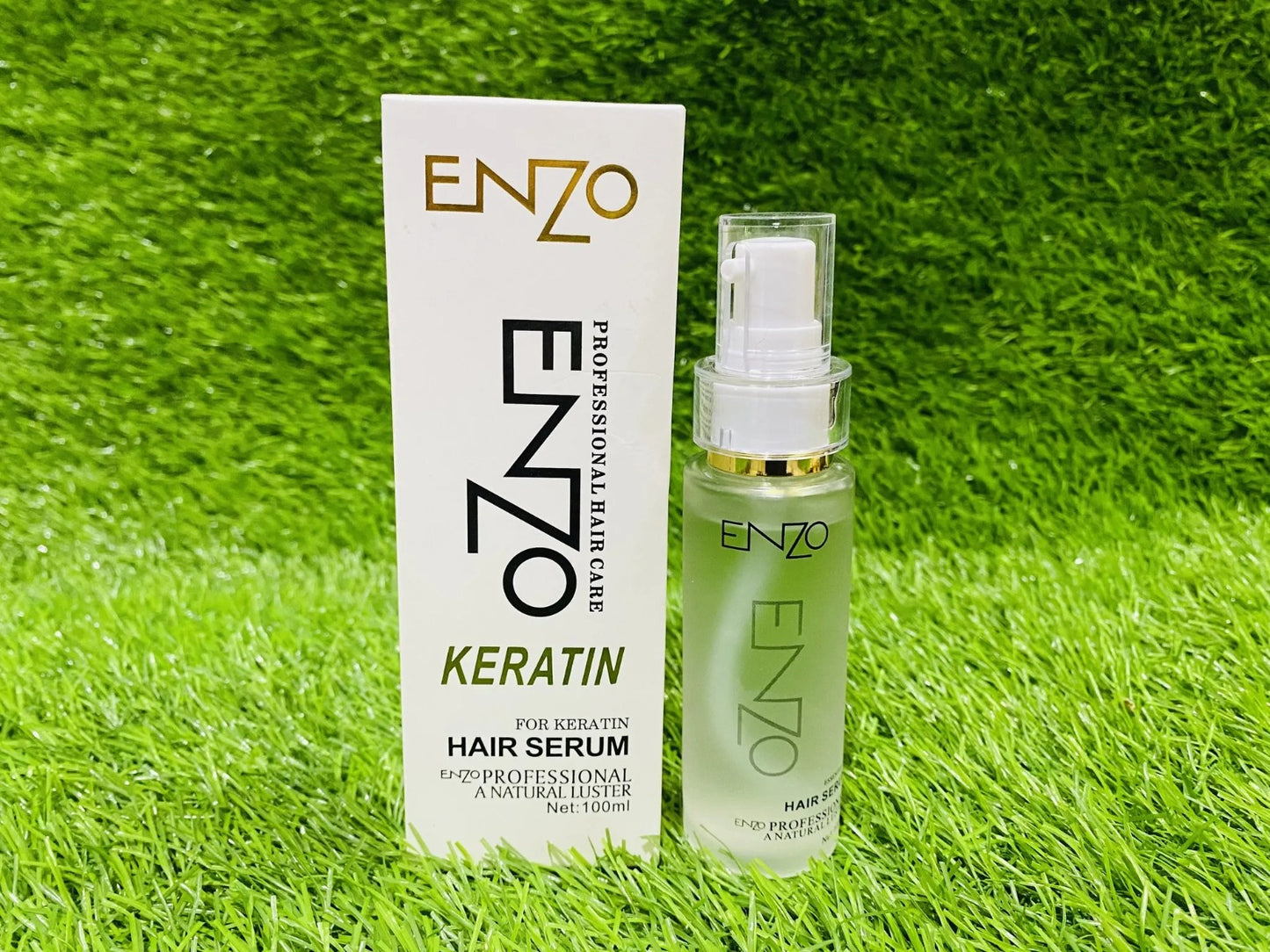 Enzo Keratin Hair Serum 100ml – Professional Hair Care Serum for Smooth, Shiny & Frizz-Free Hair | Repair & Nourish Formula