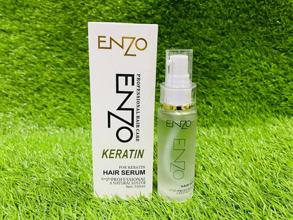Enzo Keratin Hair Serum 100ml – Professional Hair Care Serum for Smooth, Shiny & Frizz-Free Hair | Repair & Nourish Formula
