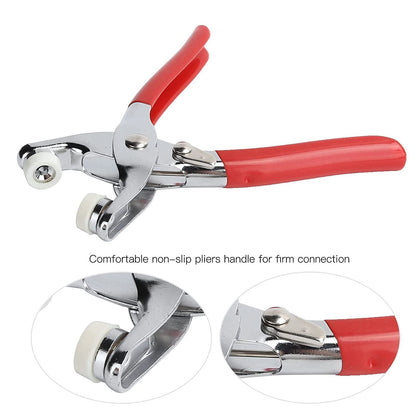 Metal Body Snap Button Kit With Hand Pressure Pliers 50pcs Snaps , Metal Snaps For Sewing, Sewing Snaps For DIY Crafts Clothes Hats.