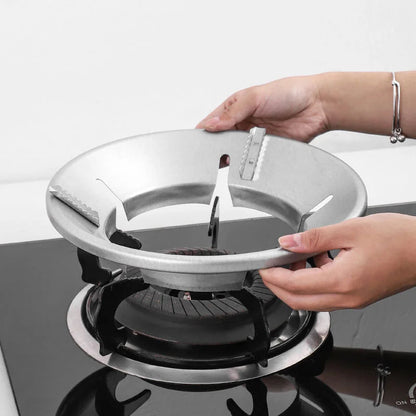 Gas Burner Cover with Ventilation Holes - Compatible with Flat Bottomed & Round Bottomed Pots, Durable Metal Stove Top Protector for Home, Picnic, Restaurant Stoves, Outdoor Kitchens & Gas Stoves.