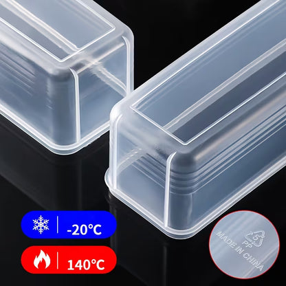 6pcs Food Grade Plastic Satorage Boxes with Lids