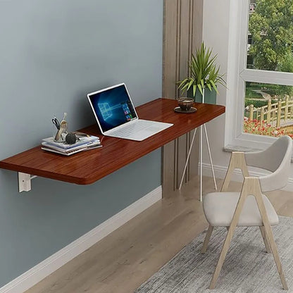 Multipurpose Wall Mounted Folding Table – Space-Saving Wooden Laptop & Office Desk for Home, Kitchen & Study