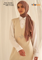 Cocao Brown Luxury Chiffon Hijab for Women & Girls