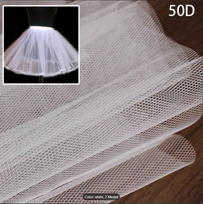 Unstitched Hard Net Cancan Fabric