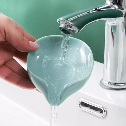 Newstyle Leaf Shape Soap Box Drain Soap Holder