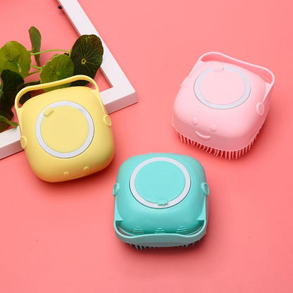 Silicone Bath Body Brush with Soap Dispenser