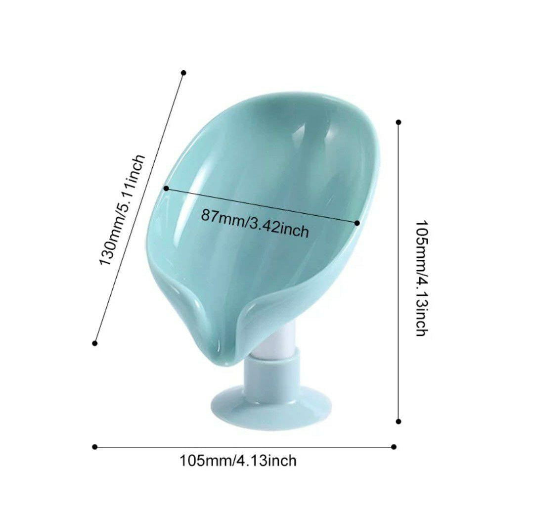 Newstyle Leaf Shape Soap Box Drain Soap Holder