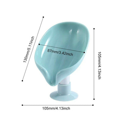 Newstyle Leaf Shape Soap Box Drain Soap Holder