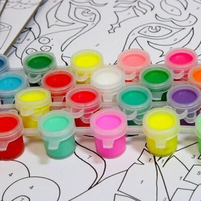 Kids Acrylic Paint Set with Brushes – Non-Toxic Art & Craft Painting Kit for Children