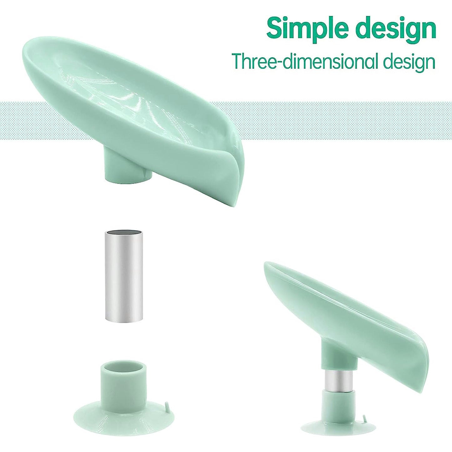 Newstyle Leaf Shape Soap Box Drain Soap Holder Box Bathroom Shower Soap Holder Dish Storage Plate Tray Bathroom Supplies Bathroom Gadge