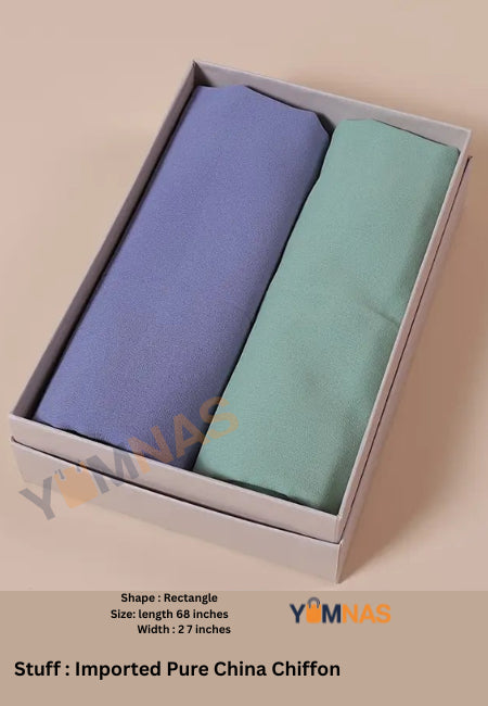 Hijab Set for Girls & Women – Premium Chiffon & Georgette Stoller Scarves | Lightweight, Breathable & Elegant Modest Fashion Hijabs for Daily & Party Wear