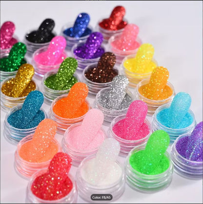 Glitter Eyeshadow Palette | 24 Vibrant Metallic Shades | Waterproof & Long-Lasting Shimmer Powder for Eye Makeup, Nail Art & Shiny Lip Gloss