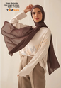 Cocoa Luxury Chiffon Hijab for Women & Girls