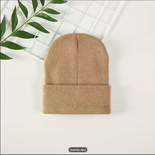 Cozy Knitted Beanie for Unisex Teens & Babies – Soft, Warm Winter Hat