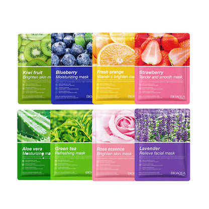 Pack of 10 Moisturizing Facial Face Sheet Mask,