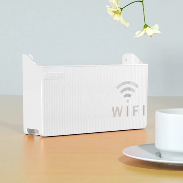 Wall Mounted WiFi Router Holder Box &ndash; Hidden Cable Organizer &amp; Decorative Shelf for Home &amp; Office Short Description: