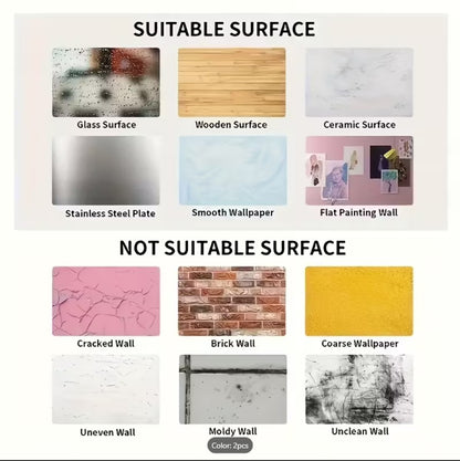 Transparent 6-Row Strong Adhesive Wall Hooks