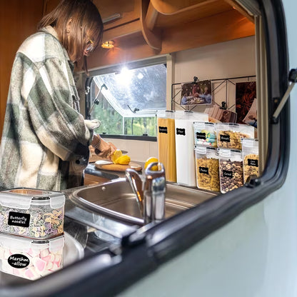 2025 New 6/12pcs Airtight Food Storage Container Set with Lids