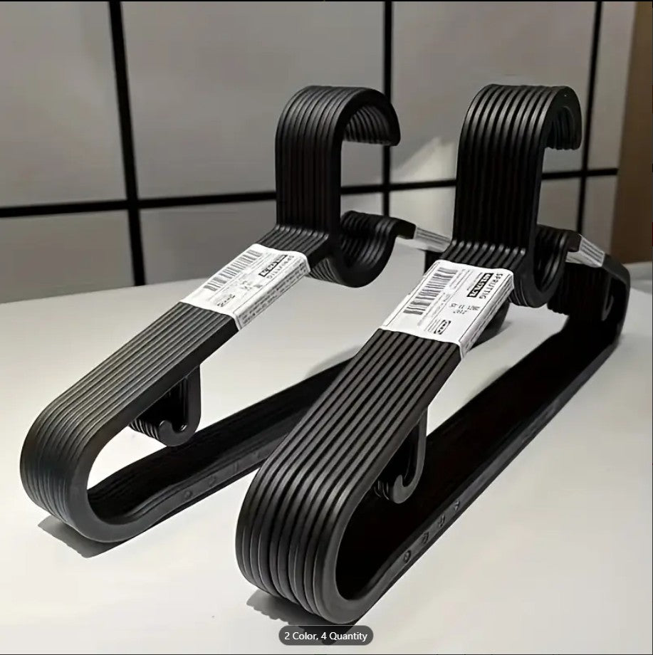 6 Pcs Plastic Clothes Hangers