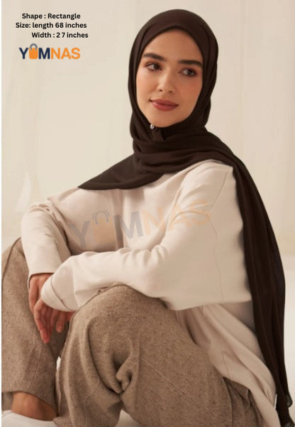 Hijab Set for Girls & Women – Premium Chiffon & Georgette Stoller Scarves | Lightweight, Breathable & Elegant Modest Fashion Hijabs for Daily & Party Wear